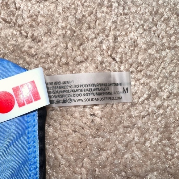 NWT Bandier x Solid & Striped The Candace Bikini Bottom in Black Size Medium - Picture 3 of 5